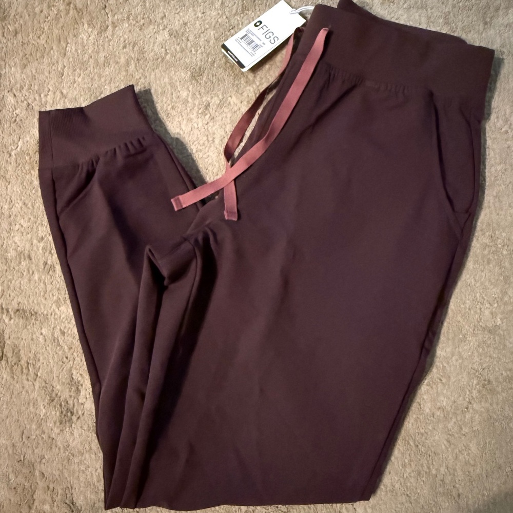 Figs Brown Zamora Jogger scrub pants in large